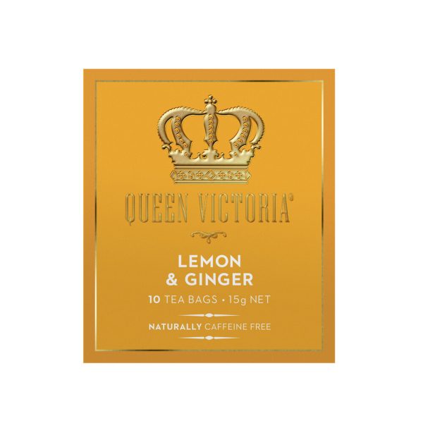 Queen Victoria Lemon and Ginger Premium Tea Bags 10 Pack