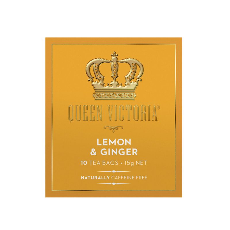 Queen Victoria Lemon and Ginger Premium Tea Bags 10 Pack