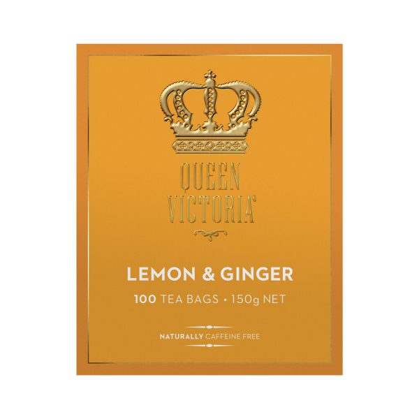Queen Victoria Lemon and Ginger Premium Tea Bags 100 Pack