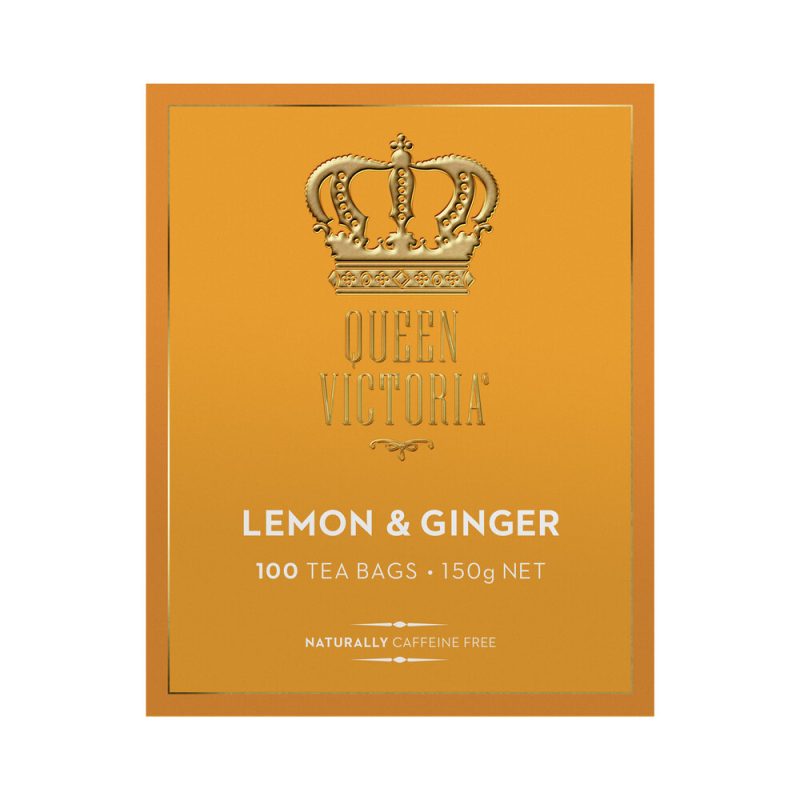 Queen Victoria Lemon and Ginger Premium Tea Bags 100 Pack