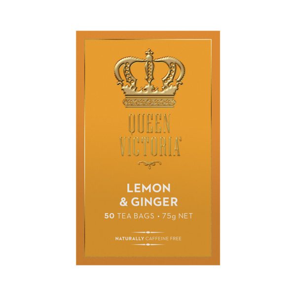 Queen Victoria Lemon and Ginger Premium Tea Bags 50 Pack