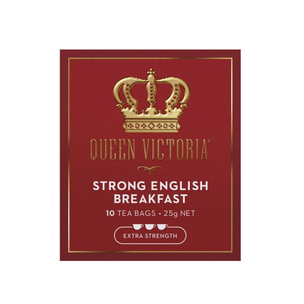 Queen Victoria Strong English Breakfast Premium Tea Bags 10 Pack