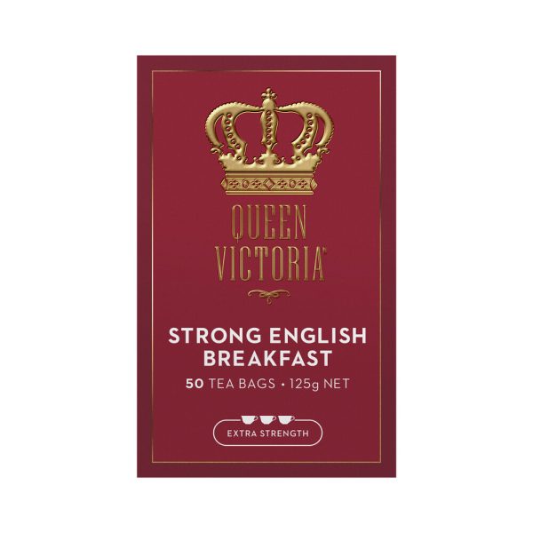Queen Victoria Strong English Breakfast Premium Tea Bags 50 Pack
