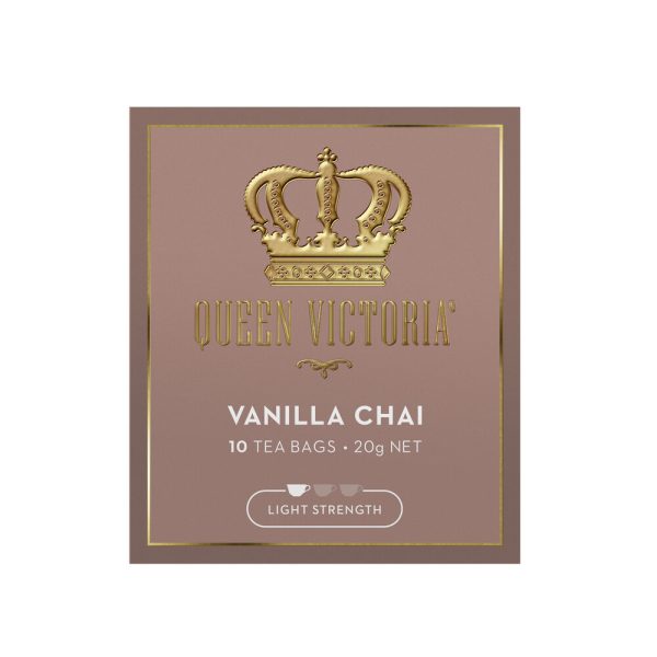 Queen Victoria Vanilla Chai Premium Tea Bags 10 Pack