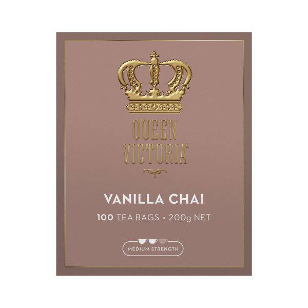 Queen Victoria Vanilla Chai Premium Tea Bags 100 Pack