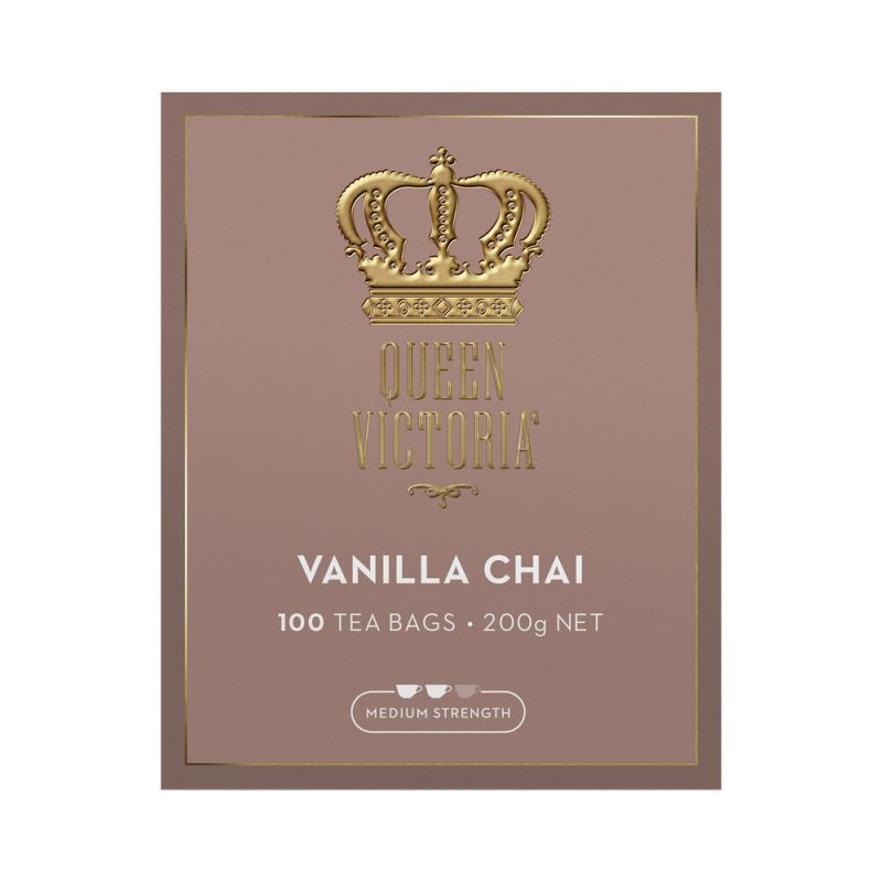 Queen Victoria Vanilla Chai Premium Tea Bags 100 Pack