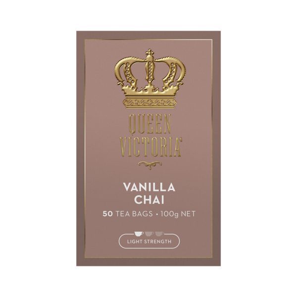 Queen Victoria Vanilla Chai Premium Tea Bags 50 Pack