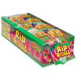 Rip Rolls Sour Watermelon Straps Roll Up Candy Lollies Pack 40g X 24 Rolls