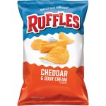 Ruffles Cheddar Cheese and Sour Cream Flavoured Potato Chips 184g