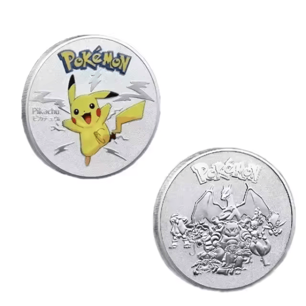 Pokemon Pikachu Silver Coin Rare Collectors Gift