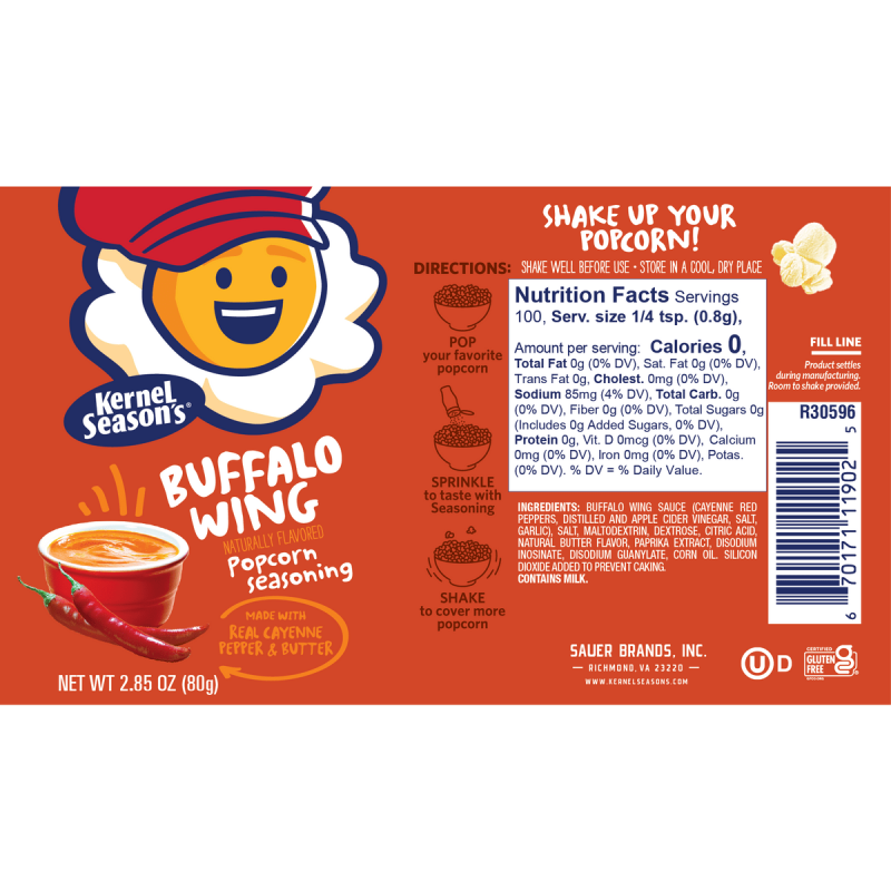Kernel Seasons Popcorn Seasoning Buffalo Wing 80g