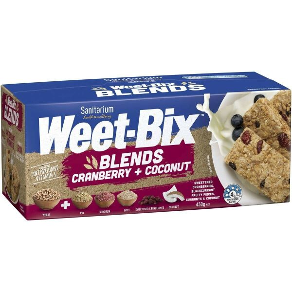 Sanitarium Weetbix Cranberry and Coconut Cereal 450g