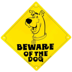 Scooby Doo Beware Of The Dog Tin Sign