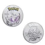 Pokemon Mewtwo Silver Coin Rare Collectors Gift