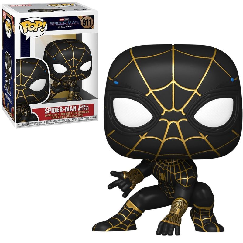 Spider-Man No Way Home Black and Gold Suit Pop! Vinyl
