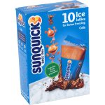 Sunquick Frozen Ice Lollies Cola Kids Summer Treats Snacks 10 Pack X 60ml