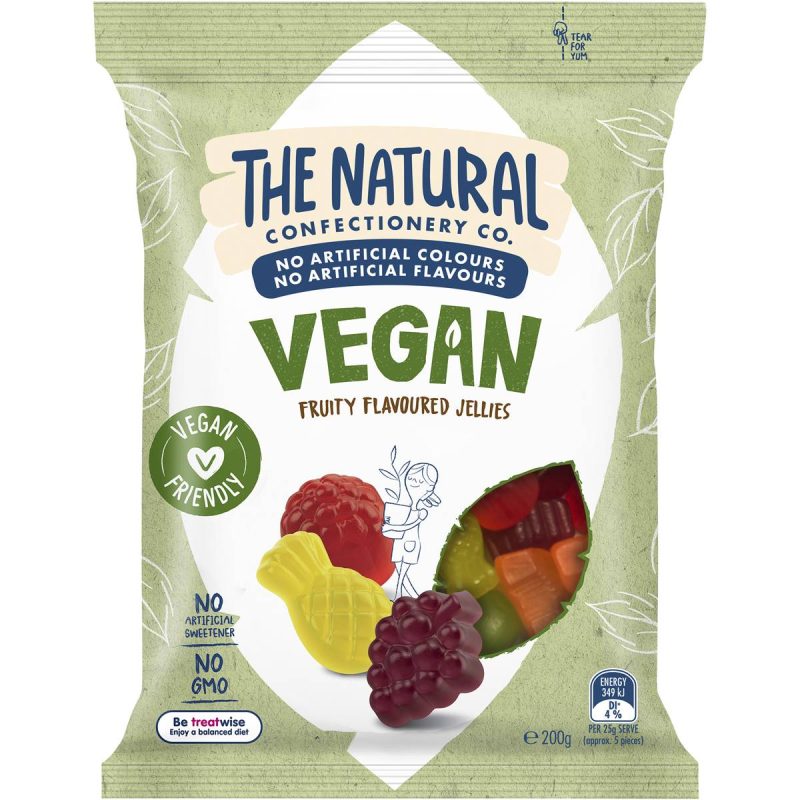 The Natural Confectionery Company Vegan Fruity Flavoured Lollies 200g