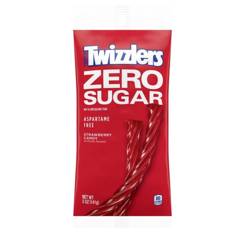 Twizzlers Strawberry Twists Ropes Zero Sugar Candy 141g