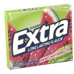 Wrigleys Extra Chewing Gum Fruit Sensations Sweet Watermelon 15 Pieces X 10 Pack - USA