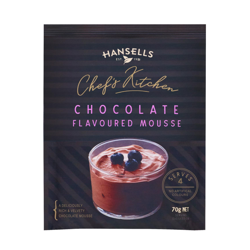 Hansells Chefs Kitchen Chocolate Mousse Sachet 70g
