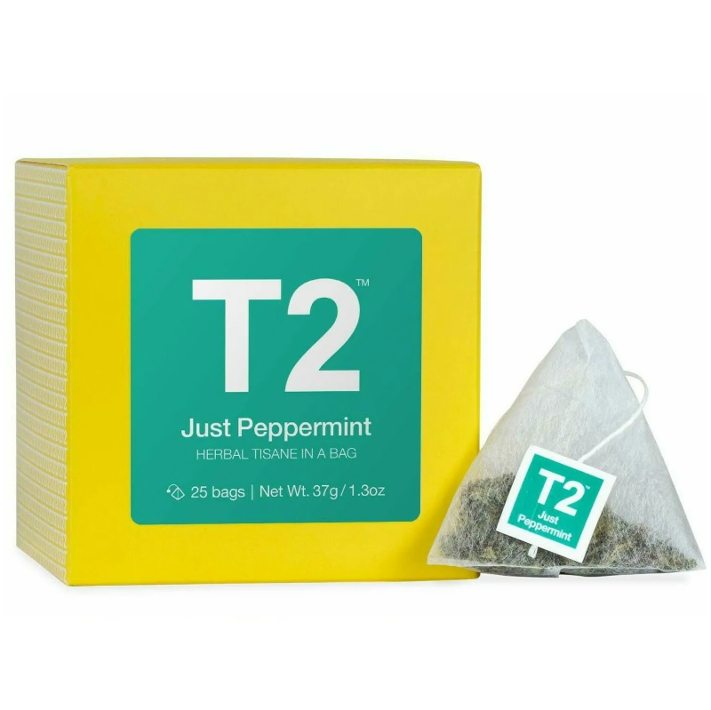 T2 Tea Just Peppermint Herbal Tisane Bags 25 Pack
