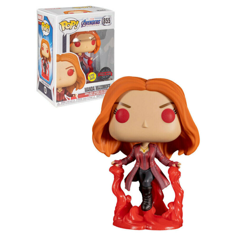 Marvel Avengers Endgame Scarlet Witch Wanda Maximoff Floating Glow in the Dark Pop! Vinyl