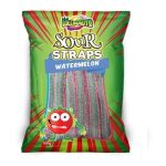 Lollinauts Sour Straps Rainbow Watermelon Candy Lollies Pack 160g X 12 Bags