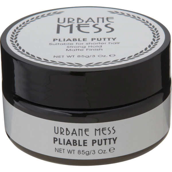 Urbane Mess Men Hair Styling Hair Pliable Putty Strong Hold Matte Finish 85g