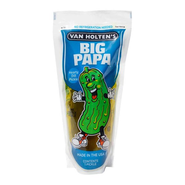 Van Holtens Big Papa Dill Pickle World Famous Pickles In a Pouch Pack