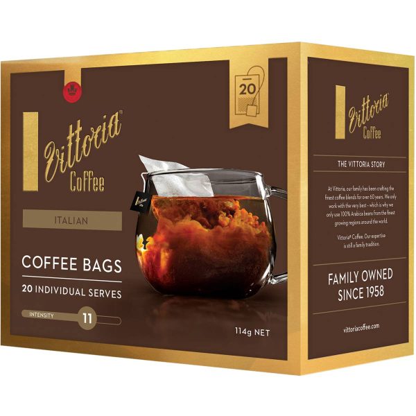 Vittoria Coffee Bags Italian 20 Pack