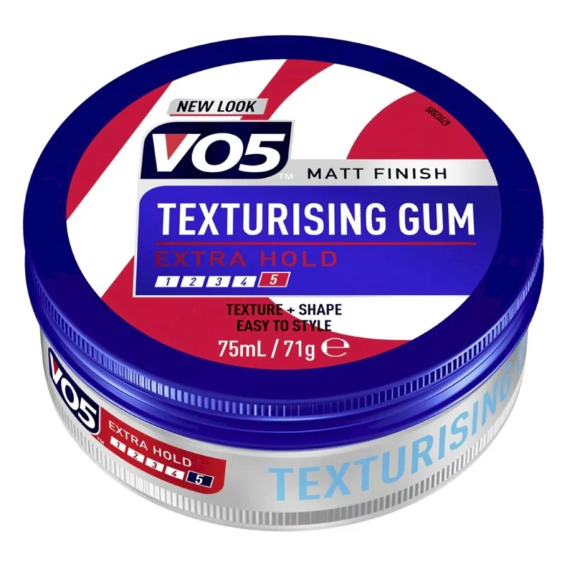 Vo5 Matt Finish Extreme Hold Texturising Gum Mens Hair Styling 75ml