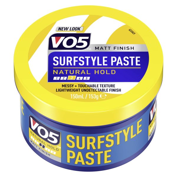 Vo5 Surf Style Paste Natural Hold Hair Styling 150ml