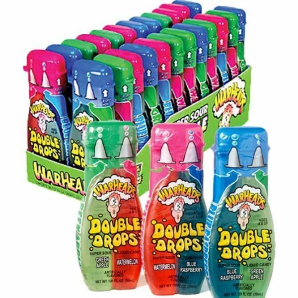 Warheads Super Sour Double Drops Liquid Candy 30ml X 24 Units
