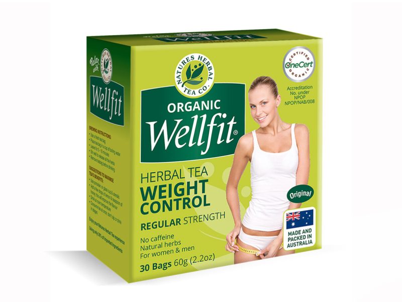 Natures Herbal Wellfit Weight Control Fat Loss Tea Regular Strength 30 Bags