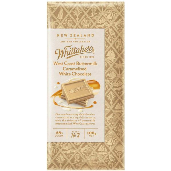 Whittakers West Coast Buttermilk Caramelised White Chocolate 100g