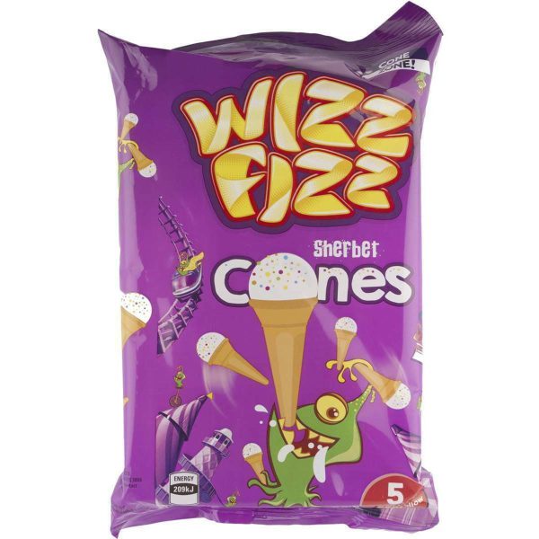 Wizz Fizz Sherbet Cones 5 Pack