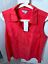 Women Red Sleeveless Shirt XL ***Brand New with Tags Noni B