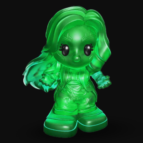 Woolworths Disney Ooshies - Marvel Gammora Glow in the Dark