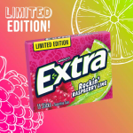 Wrigleys Extra Rockin Raspberry and Lime Chewing Gum 15 Sticks X 10 Pack