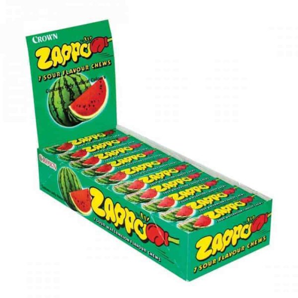 Zappo Watermelon Sour Flavour Chew Candy 26g X 60 Units