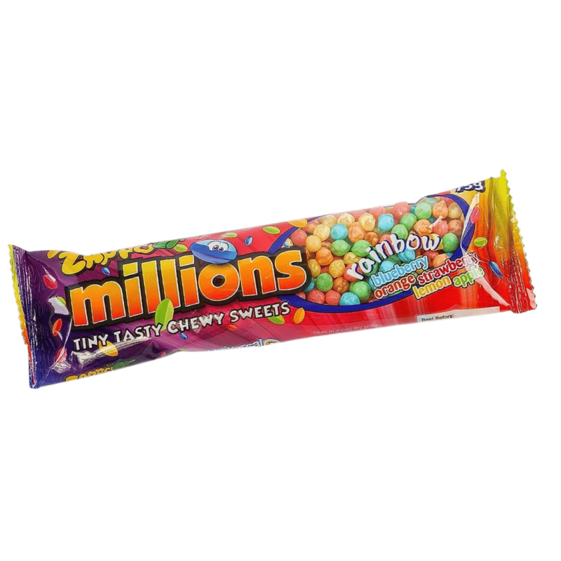 Zappo Millions Rainbow Candy 75g X 24 Pack