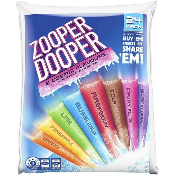 Zooper Dooper Ice Blocks 24x70ml