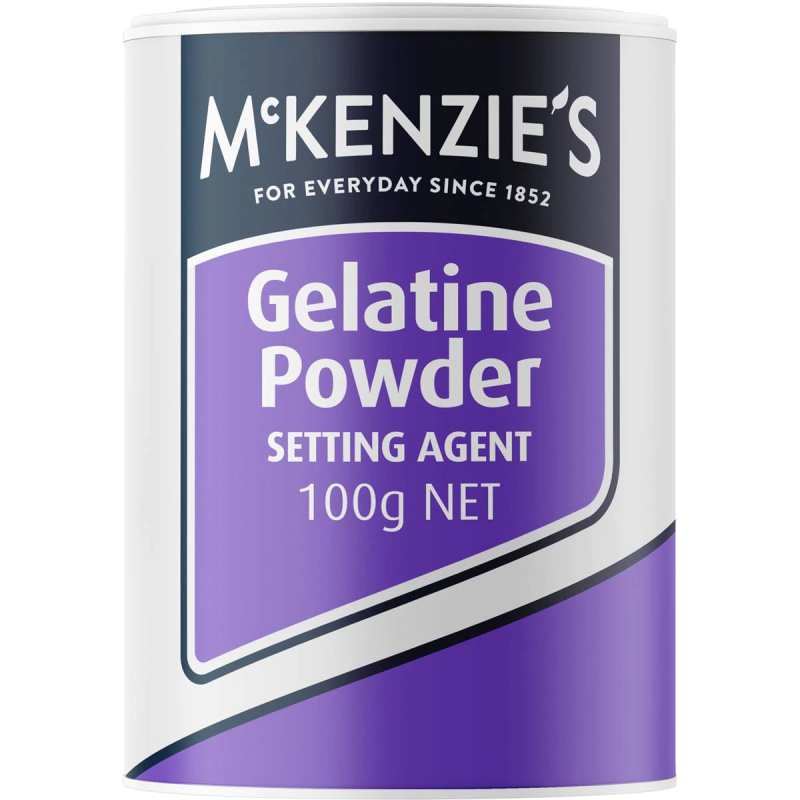 Mckenzies Gelatine Powder Setting Agent Baking Powder 100g