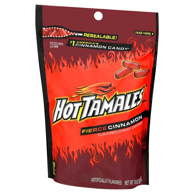 Hot Tamales Fierce Cinnamon Chewy Candy Bag 283g