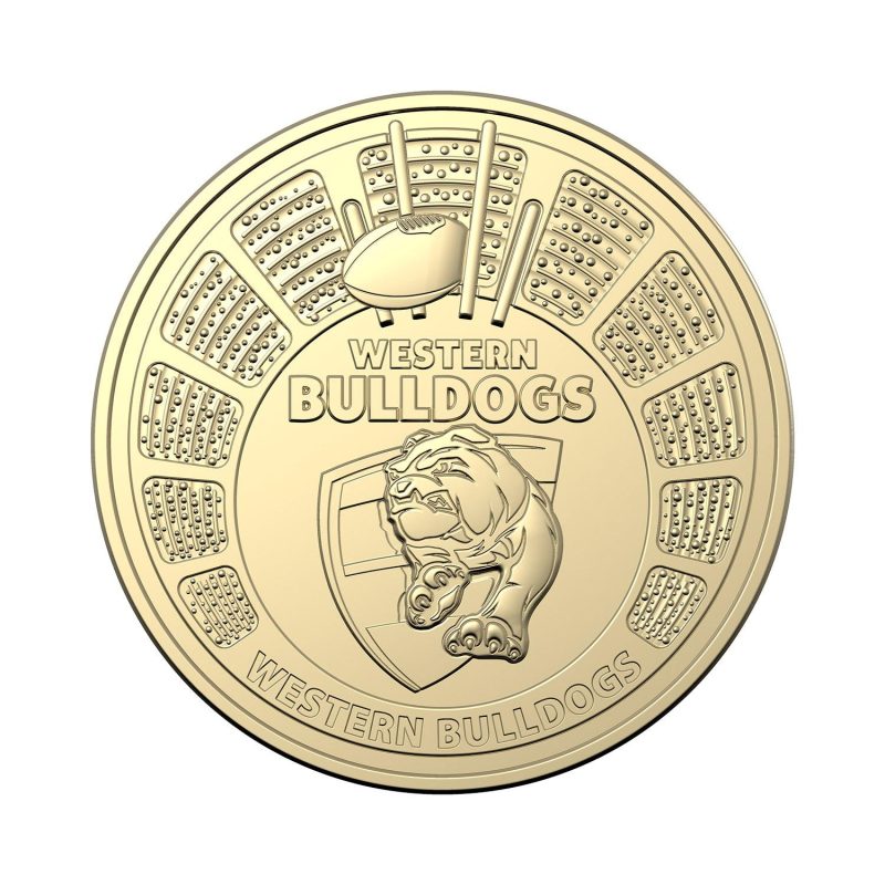AFL Western Bulldogs $1 One Dollar Gold Coin 2024 Rare Collectors Limited Edition