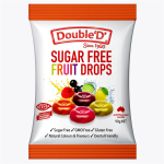 Double D Sugar Free Fruit Drops Gummies Lollies Candy Bag 90g