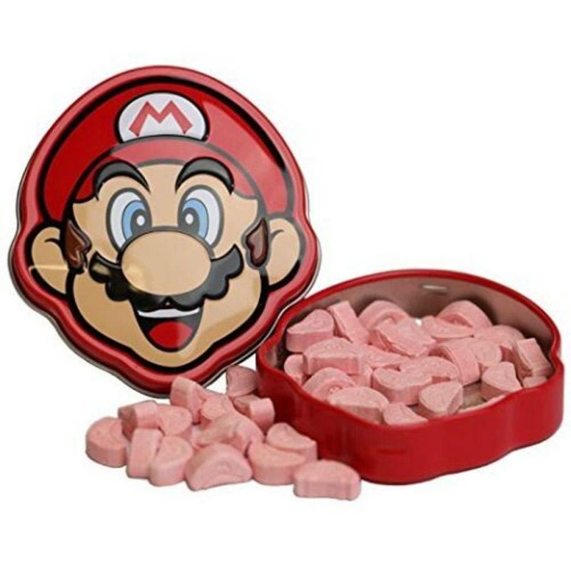 Nintendo Mario Brick Breaking Cherry Candy Tin 17g