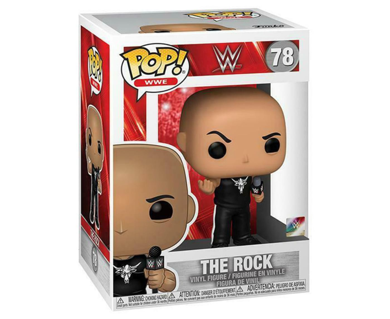 WWE The Rock Dwayne Johnson with Microphone Pop! Vinyl Figure