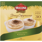 Moccona Strong Cappucinno Coffee Sachets 30 Pack