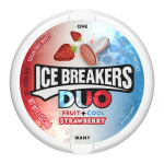Ice Breakers Duo Sugar-Free Mints Fruit and Cool Strawberry Flavour Tub 42g X 2 Tubs